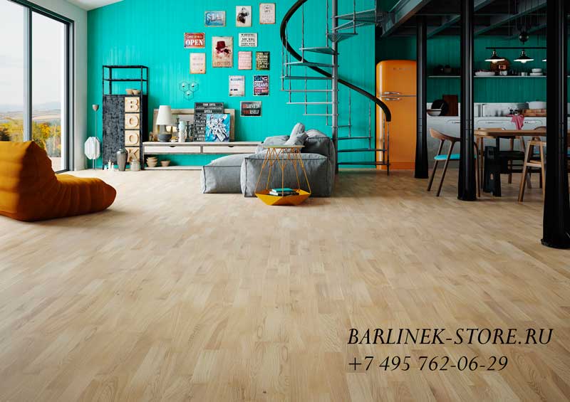 Паркетная доска Barlinek дуб Bianco Molti
