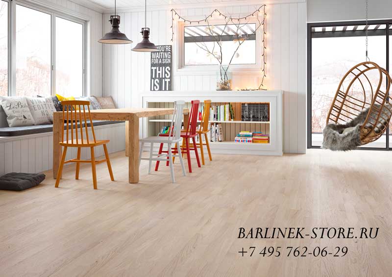 Паркетная доска Barlinek дуб Cappuccino Molti
